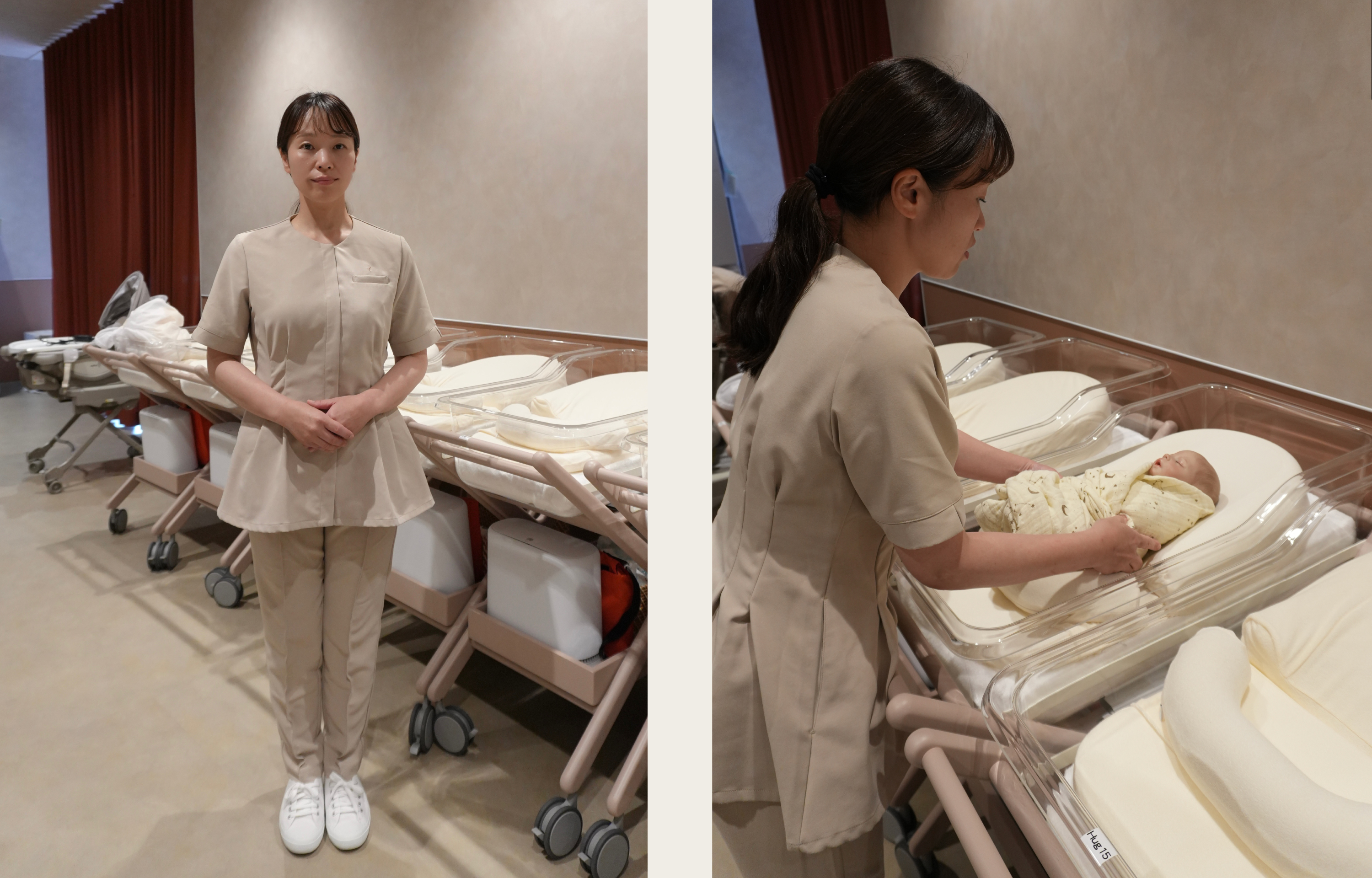 産後ケアホテルで働く女性