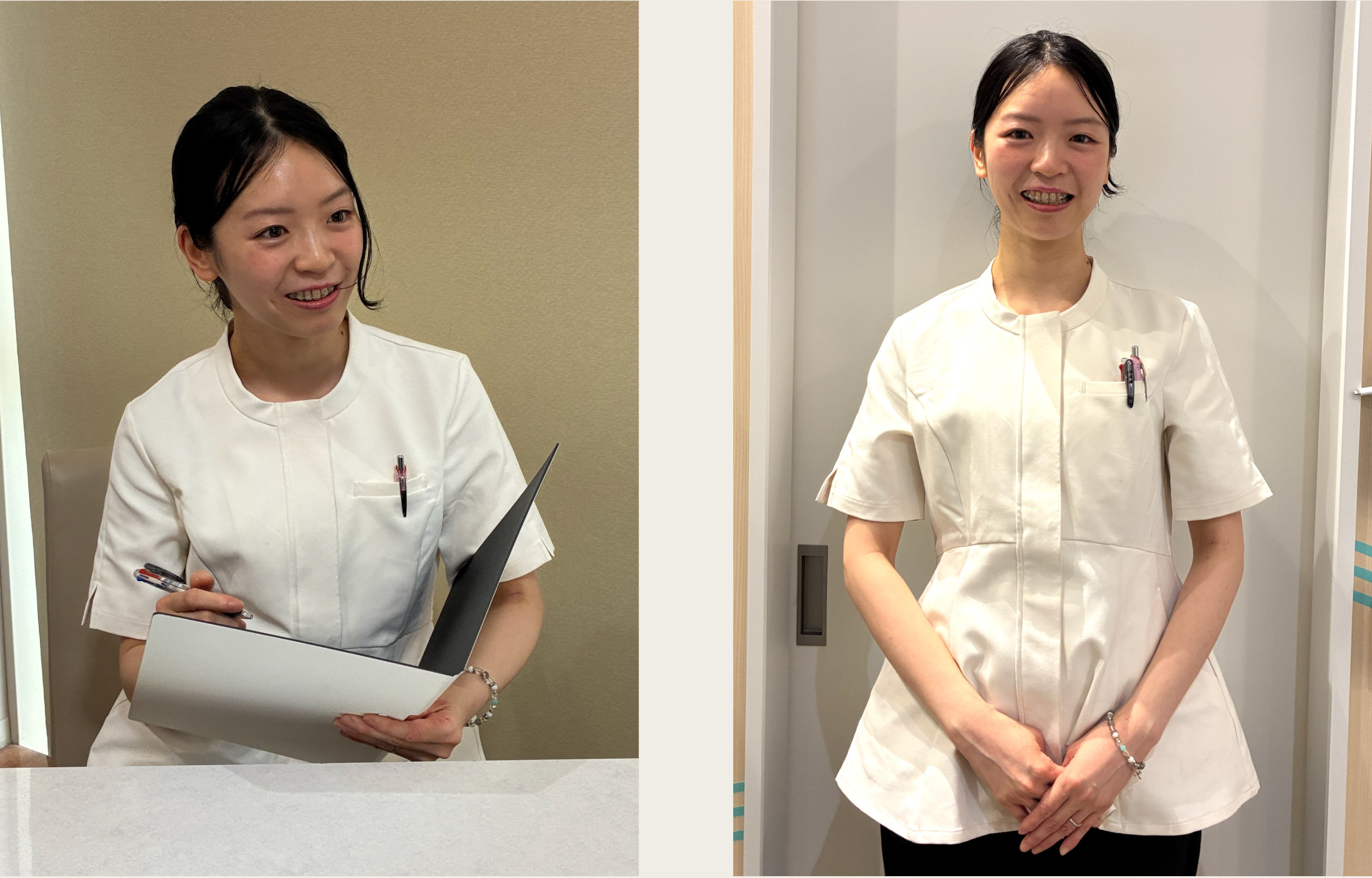 歯科クリニックで働く女性