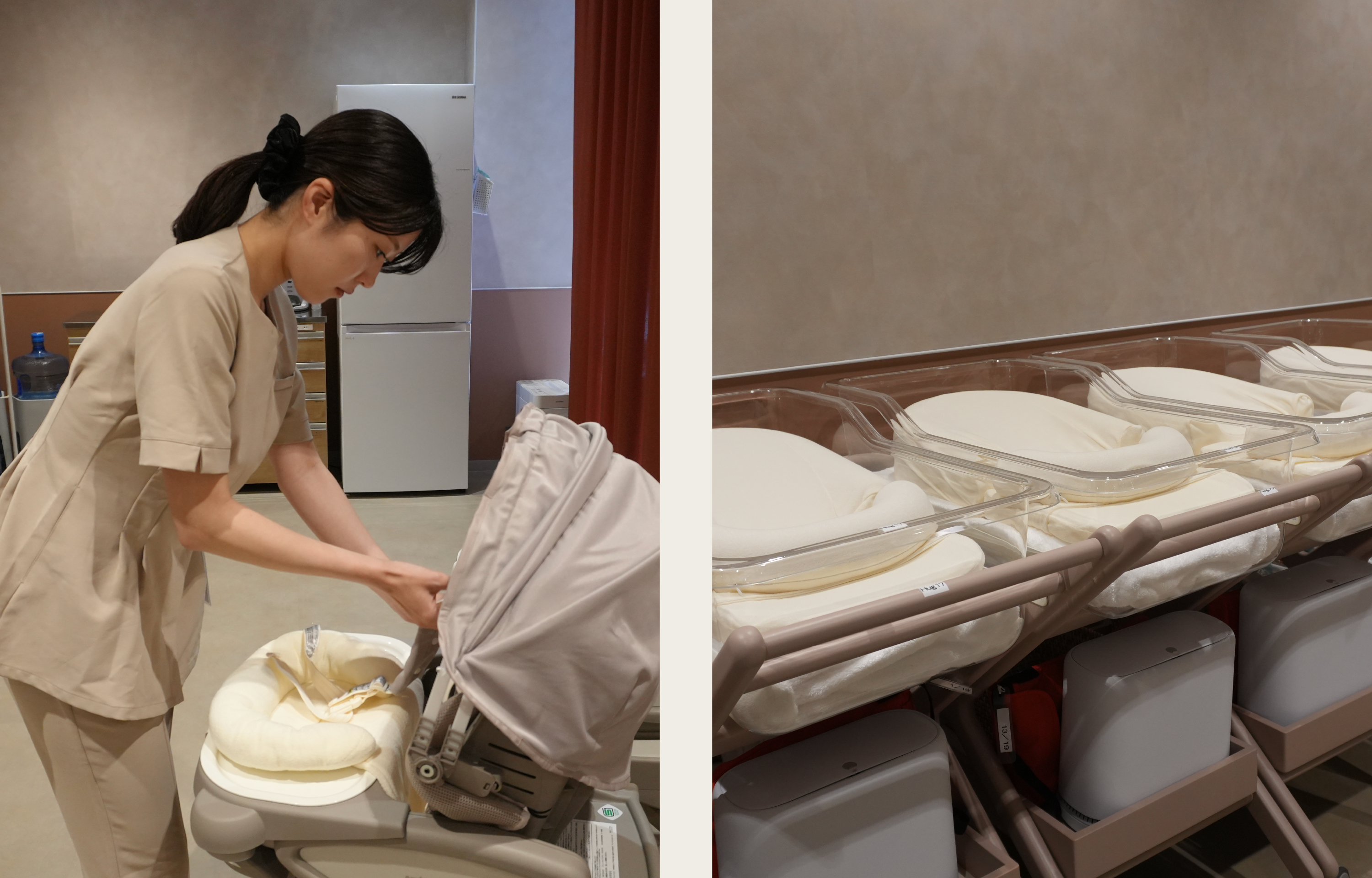 産後ケアホテルで働く女性